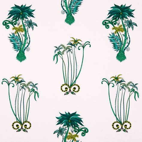 Emma Shipley Animalia Fabrics Emma J Shipley Jungle Palms Fabric - Pink - F1110/04 - Image 1