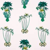 Emma J Shipley Jungle Palms Fabric - Pink