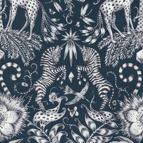 Emma Shipley Animalia Fabrics Emma J Shipley Kruger Fabric - Navy - F1111/05 - Image 1