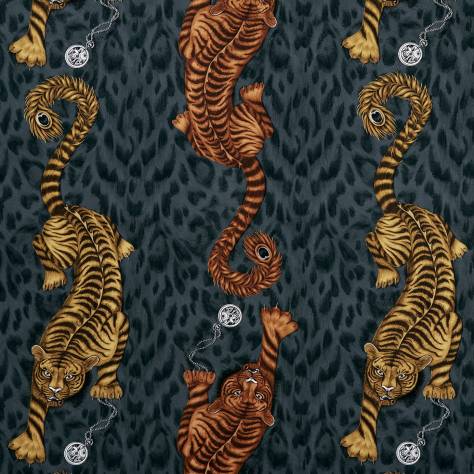 Emma Shipley Animalia Fabrics Emma J Shipley Tigris Fabric - Flame - F1114/01 - Image 1