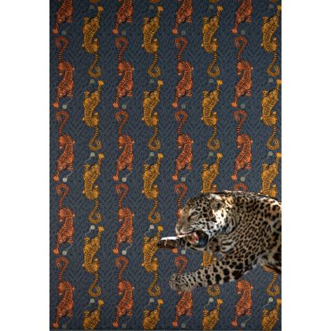 Emma Shipley Animalia Fabrics Emma J Shipley Tigris Fabric - Navy - F1114/02 - Image 2