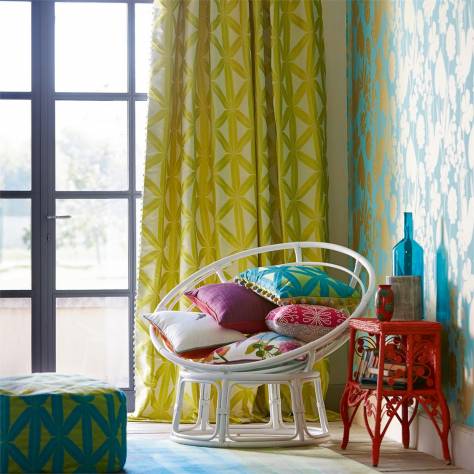 Harlequin Amazilia Fabrics Nalina Fabric - Flamingo/Papaya/Loganberry - HAMA120331 - Image 2