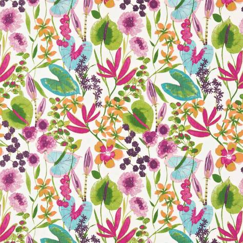 Harlequin Amazilia Fabrics Nalina Fabric - Flamingo/Papaya/Loganberry - HAMA120331
