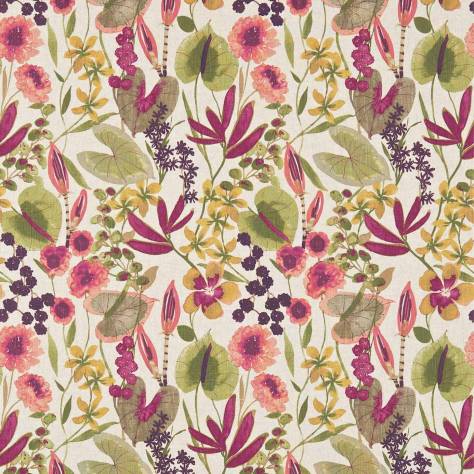 Harlequin Amazilia Fabrics Nalina Fabric - Peach/Mango/Olive - HAMA120334 - Image 1