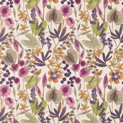 Harlequin Amazilia Fabrics Nalina Fabric - Apricot/Loganberry/Raspberry - HAMA120336 - Image 1