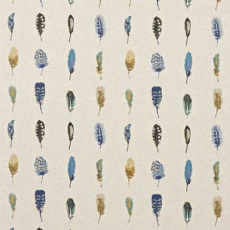 Harlequin Amazilia Fabrics Limosa Fabric - Indigo/Mustard/Stone - HAMA120338 - Image 1