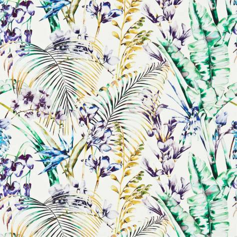 Harlequin Amazilia Fabrics Paradise Fabric - Gooseberry/Blueberry/Zest - HAMA120353