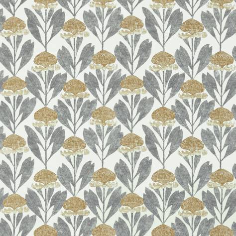 Harlequin Palmetto Fabrics Protea Fabric - Almond/Slate - HGAT120430 - Image 1