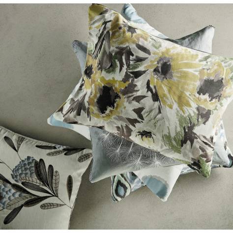 Harlequin Palmetto Fabrics Demoiselle Fabric - Graphite/Almond - HGAT120433