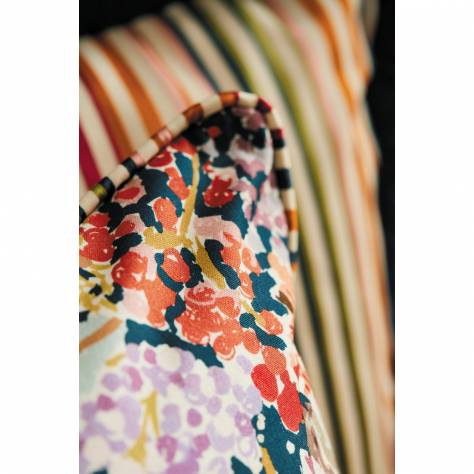 Harlequin Fauvisimo Fabrics Floreale Fabric - Fuchsia/Heather/Lime - HFAU120524 - Image 2