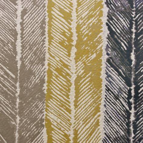 Harlequin Fragments Fabrics - Harlequin Additions Walchia Fabric - Charcoal/Mocha/Brass - HFRA131904 - Image 1
