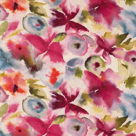 Harlequin Tresillo Fabrics Flores Fabric - Fuchsia/Zest/Azure - HETH120573 - Image 1