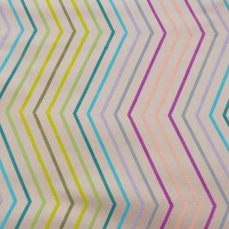 Harlequin Tresillo Fabrics Tresillo Fabric - Magenta/Aqua/Lime - HETH132033 - Image 1