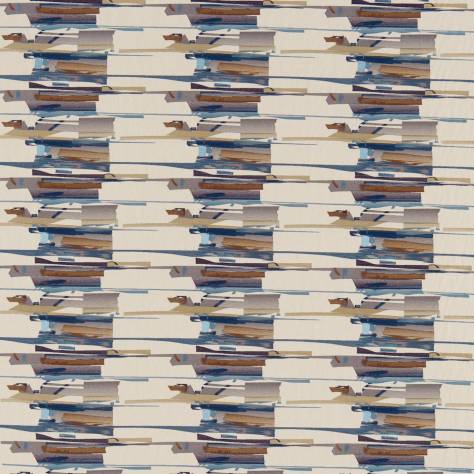 Harlequin Momentum 4 Fabrics Zeal Fabric - Old Navy/Denim/Tan - HMOD130695 - Image 1
