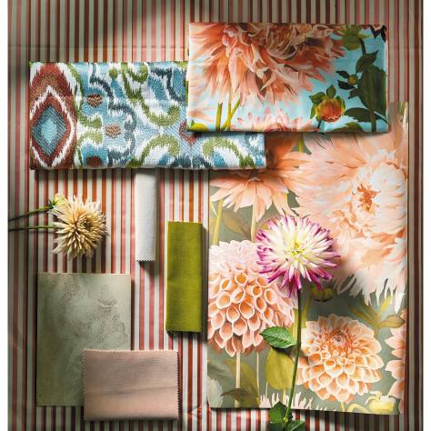 Harlequin Zapara Fabrics Saona Fabric - Kiwi/Charcoal - HZAP120739 - Image 4