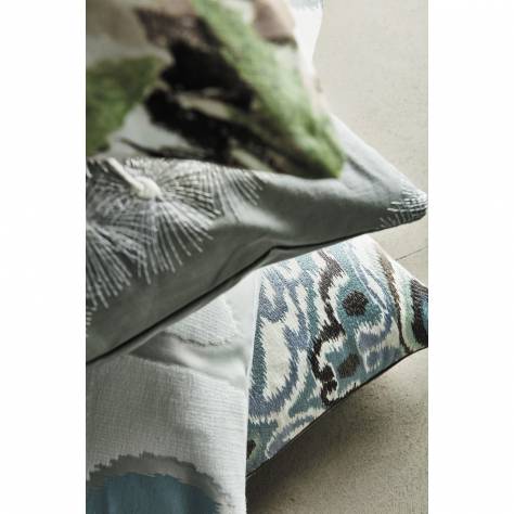 Harlequin Paloma Fabrics Orlena Fabric - Powder Blue/Gilver - HPUT132667 - Image 4