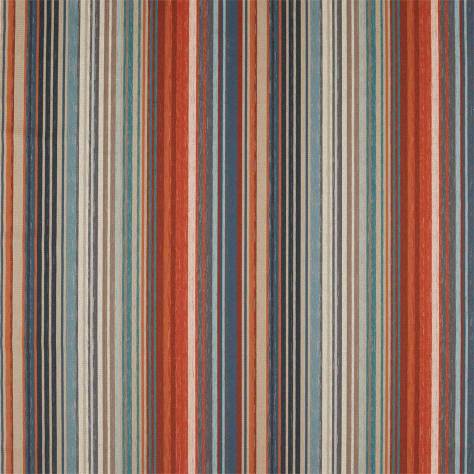Harlequin Momentum 9 Fabrics Spectro Stripe Fabric - Teal/Sedonia/Rust - HMNI132825 - Image 1