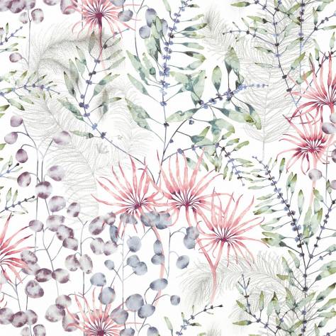 Harlequin Anthozoa Fabrics Postelia Fabric - Berry / Heather - HANZ120597