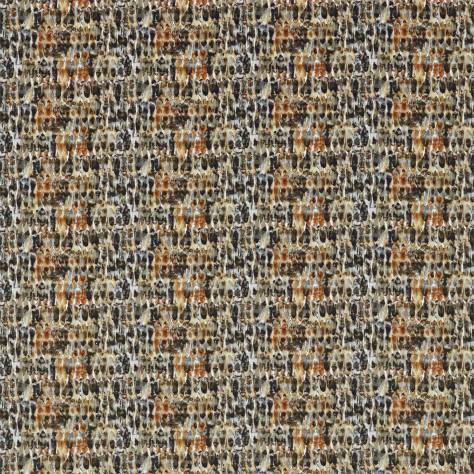 Harlequin Anthozoa Fabrics Kelambu Fabric - Amber / Slate - HANZ120611
