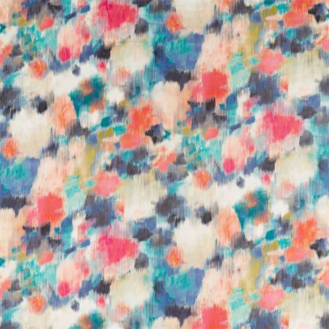 Harlequin Atelier Fabrics Exuberance Fabric - Teal / Fuchsia / Mandarin - HATL120804 - Image 1