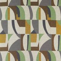 Bodega Fabric - Saffron / Charcoal / Wasabi