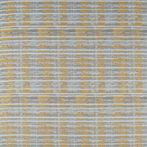 Harlequin Atelier Fabrics Malwa Fabric - Gold / Slate - HATL132882
