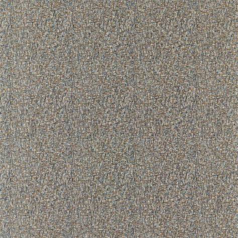 Harlequin Hamada Weaves Nickel Fabric - Denim / Ochre - HHAM132889