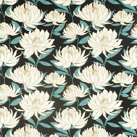 Harlequin Salinas Prints & Weaves Sebal Fabric - Midnight / Kingfisher - HSAF120817