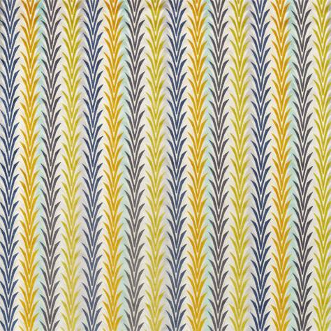 Harlequin Velika Velvets Velika Fabric - Sienna / Citrus / Ink - HVVC132967