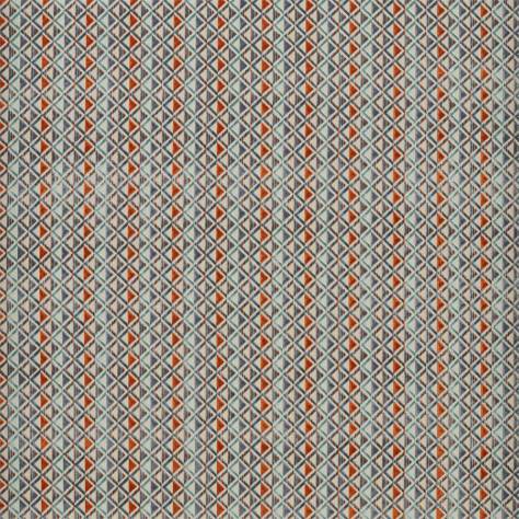 Harlequin Velika Velvets Boka Velvet Fabric - Heather / Russet / Sky - HVVC132974 - Image 1