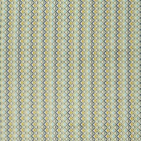 Harlequin Velika Velvets Boka Velvet Fabric - Ink / Zest - HVVC132977