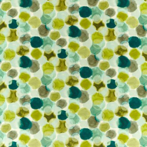 Harlequin Momentum 12 Fabrics Selenic Fabric - Chartreuse / Topaz - HMMF120845