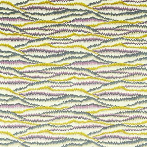 Harlequin Momentum 12 Fabrics Tremolo Fabric - Aubergine / Chartreuse - HMMF133012