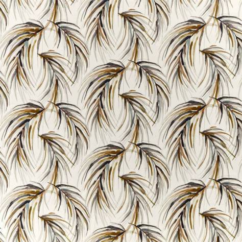 Harlequin Mirador Drapery Fabrics Alvaro Fabric - Honey / Slate / Topaz - HMIF120899 - Image 1