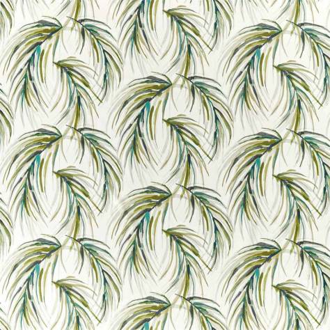 Harlequin Mirador Drapery Fabrics Alvaro Fabric - Lime / Jade / Palm - HMIF120900