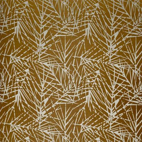 Harlequin Mirador Drapery Fabrics Lorenza Fabric - Saffron / Oyster - HMIF133054