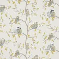 Little Owls Fabric - Kiwi