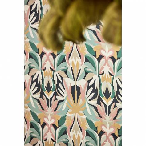 Harlequin Colour 1 Fabrics Melora Fabric - Positano/Succulent/Amber Light - HTEF120998 - Image 3