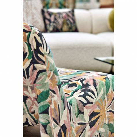 Harlequin Colour 1 Fabrics Melora Fabric - Positano/Succulent/Amber Light - HTEF120998 - Image 4