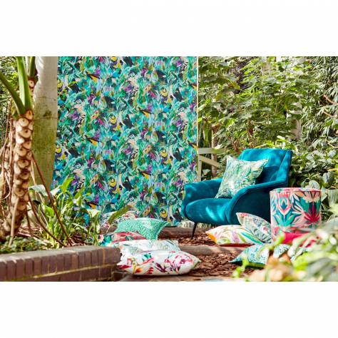 Harlequin Colour 1 Fabrics Montipora Fabric - Amazonia/Nectar - HTEF121007 - Image 3