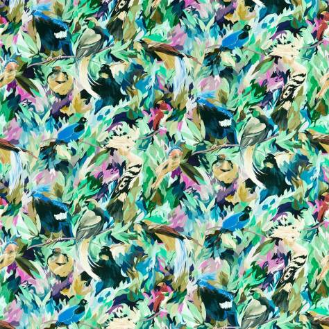 Harlequin Colour 1 Fabrics Dance of Adornment Fabric - Wilderness/Nectar/Pomegranate - HTEF121008 - Image 1