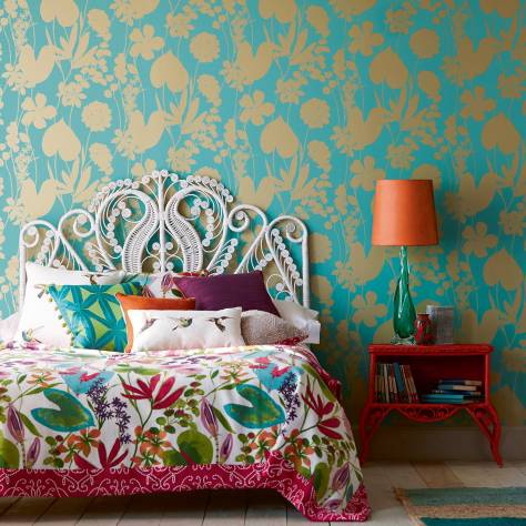 Harlequin Colour 1 Fabrics Alotau Fabric - Fig Leaf/Tree Canopy - HTEF121012 - Image 4