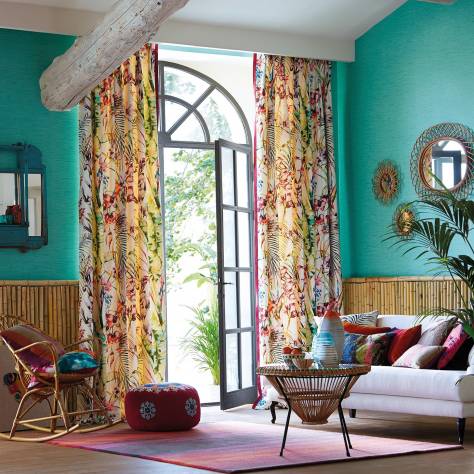 Harlequin Colour 1 Fabrics Perennials Fabric - Positano/Tree Canopy/Tulip - HTEF121014 - Image 4