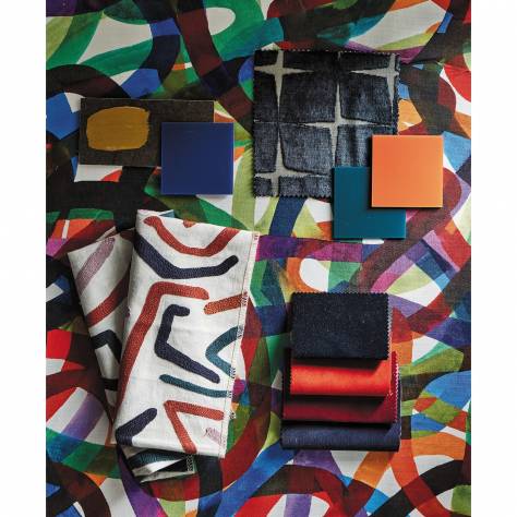 Harlequin Colour 2 Fabrics Melodic Fabric - Japanese Ink/Origami - HQN2121069 - Image 4