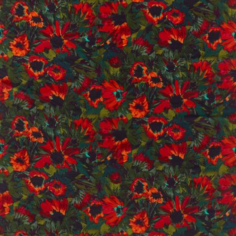 Harlequin Colour 2 Fabrics Helianthus Fabric - Vermillion/Harissa/Fig Leaf - HQN2121075 - Image 1
