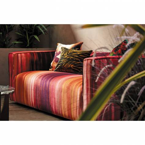 Harlequin Colour 2 Fabrics Rewilded Fabric - Fig/Pomegranate/Tangerine - HQN2121077 - Image 3