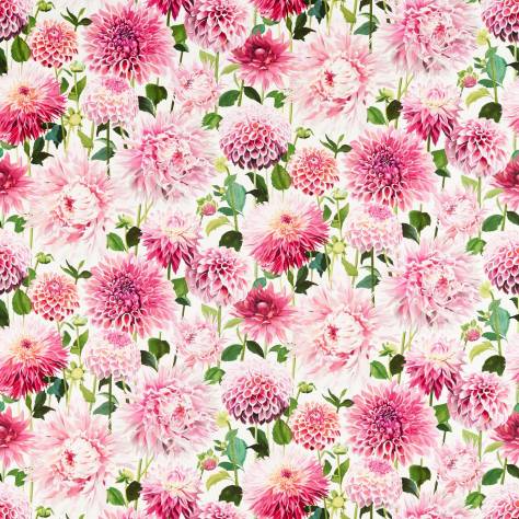 Harlequin Colour 2 Fabrics Dahlia Fabric - Blossom/Emerald/New Beginnings - HQN2121081 - Image 1
