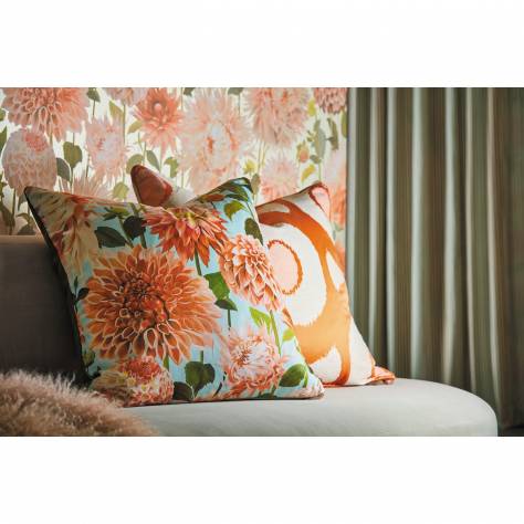 Harlequin Colour 2 Fabrics Dahlia Fabric - Fig Blossom/Nectar/Awakening - HQN2121084 - Image 3