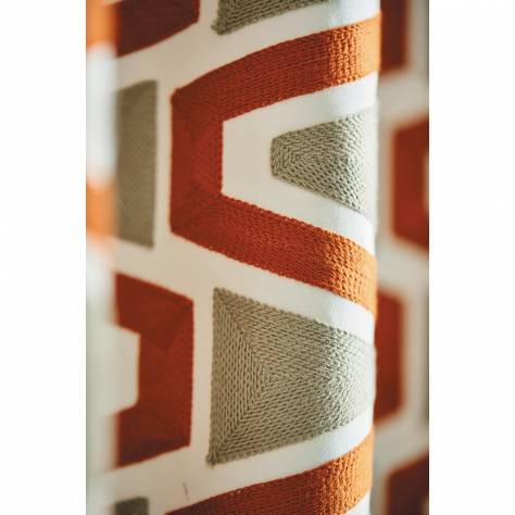 Harlequin Colour 2 Fabrics Perception Fabric - Brazillian Rosewood/Shiitake/New Begginings - HQN2133869 - Image 3