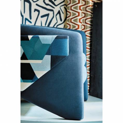 Harlequin Colour 2 Fabrics Popova Fabric - Dijon/Incense/Origami/Sketched - HQN2133876 - Image 2